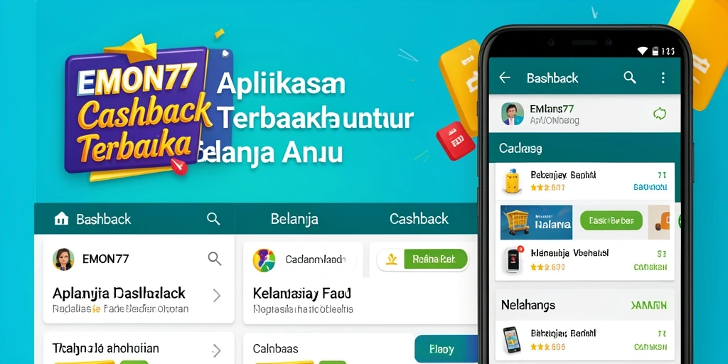 Tampilan antarmuka EMON77 dengan fitur Cashback yang menarik.
