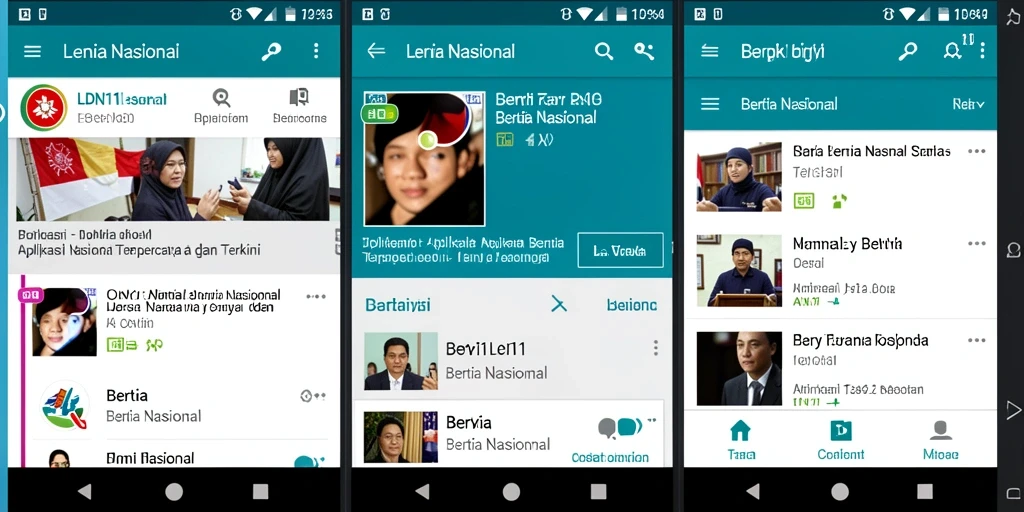 Tampilan antarmuka aplikasi LDN11 yang informatif dan mudah digunakan.