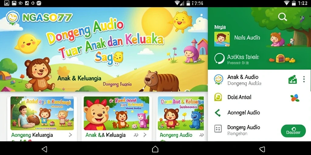 Antarmuka aplikasi NGASO77 yang menarik dan interaktif.
