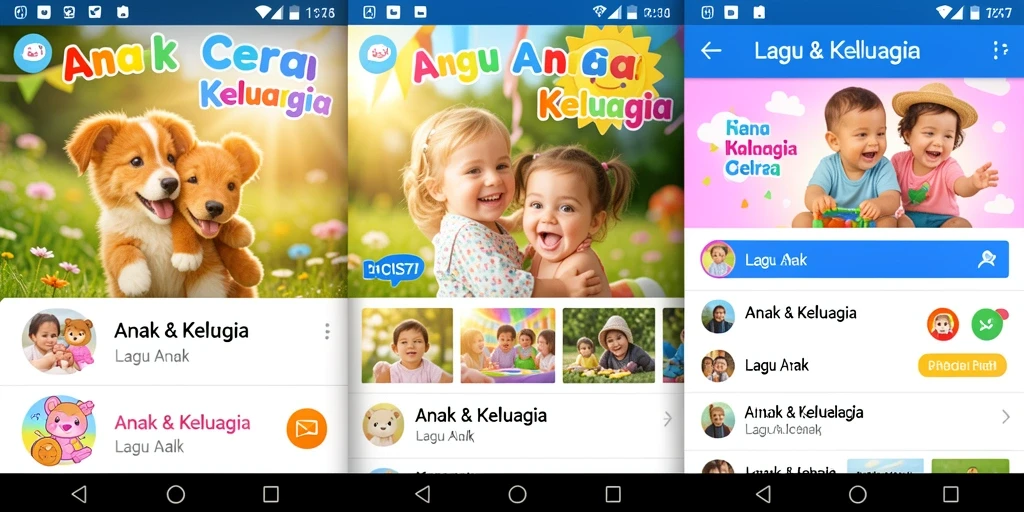 Tampilan antarmuka RICIS77 yang ramah anak dan penuh warna.
