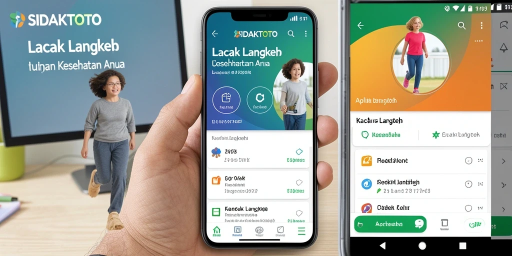 Tampilan antarmuka aplikasi Lacak Langkah SIDAKTOTO yang informatif.