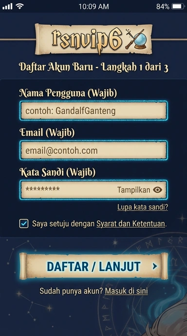 Panduan Lengkap Registrasi Akun rsnvip6 untuk Android